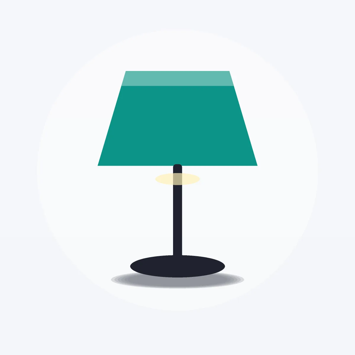 Ceramic Table Lamp with Linen Shade